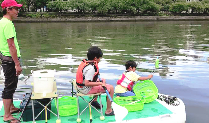 子供たちも清掃活動