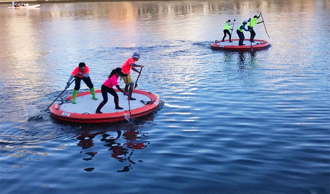 春の水上運動会