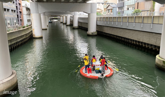 東横堀川で水上さんぽ