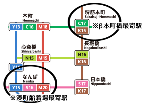 大阪メトロ路線図
